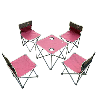5-Piece Foldable Camping Table & Chair Set