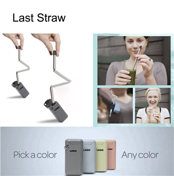 Foldable Eco-Friendly Straw Set with Case