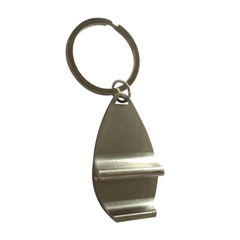 Zinc Alloy Keychain with Bottle Opener