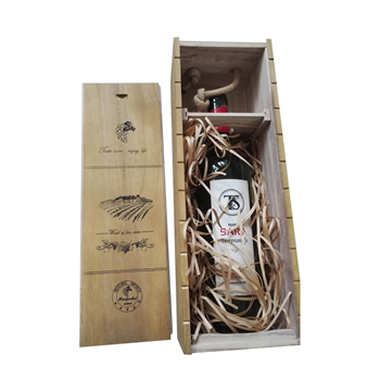 Pine Wood Wine Gift Box