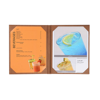 PU Leather Menu Cover