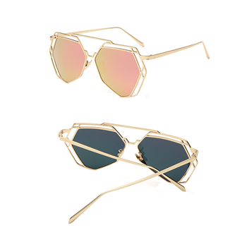 Geometric Frame Fashion Sunglasses