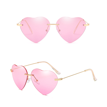 Vintage Heart-Shaped Aviator Sunglasses