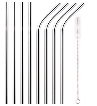 Reusable Stainless Steel Straw Set