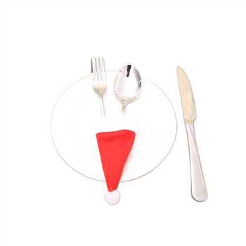 Mini Santa Hat Utensil Covers