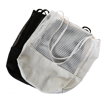 Fashion Mesh Canvas Tote Bag