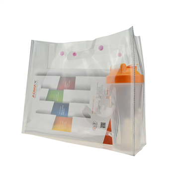 Dual-Layer PVC & Canvas Tote Bag