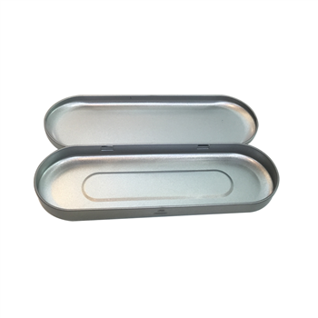 Silver Tin Pencil Box