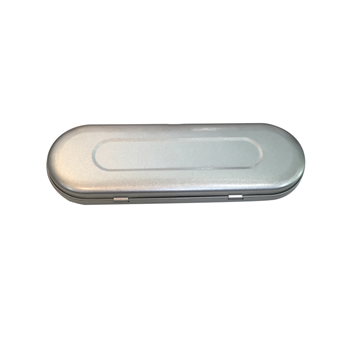 Silver Tin Pencil Box