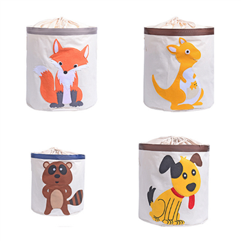 Kids’ Canvas Animal Storage Basket