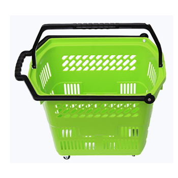 Rolling Shopping Basket with Handle