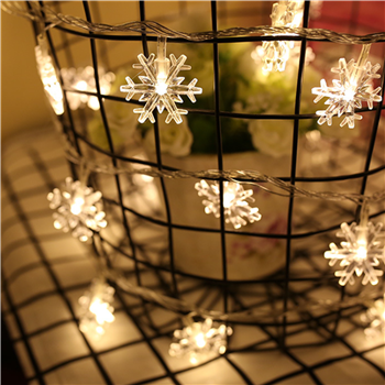 Snowflake String Lights – Christmas Plug-in Decor