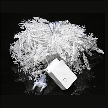 Snowflake String Lights – Christmas Plug-in Decor