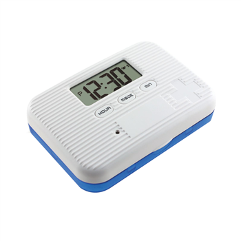 6-Compartment Pill Box with Alarm Clock