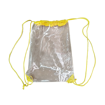 Mini Clear PVC Drawstring Bag