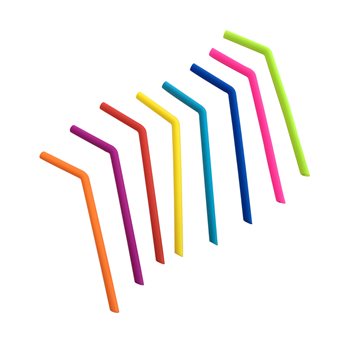 Reusable Silicone Straw with Cleaner