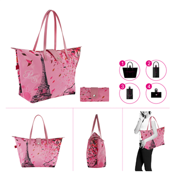 Full Color Fashion Foldable Reusable Tote Bag