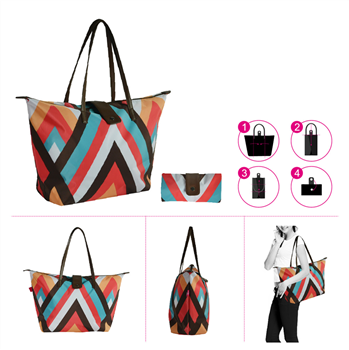 Full Color Fashion Foldable Reusable Tote Bag