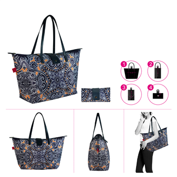 Full Color Fashion Foldable Reusable Tote Bag