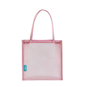 Mesh Patent Leather Tote Bag