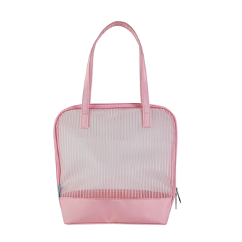 Pink Mesh Fashion Tote Bag