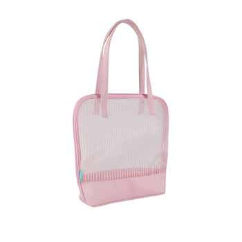 Pink Mesh Fashion Tote Bag
