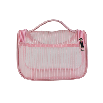 Leather Mesh Handle Bag