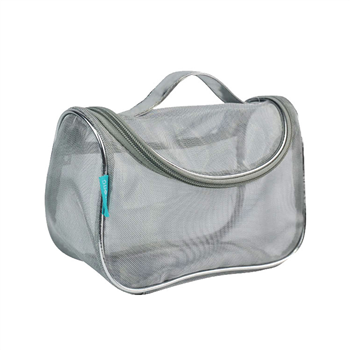 Leather Mesh Handle Bag