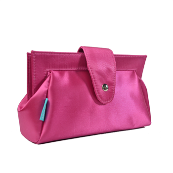 Foldable Satin Cosmetic Bag