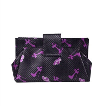 Printed Satin Cosmetic Bag