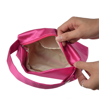 Satin Handle Cosmetic Bag