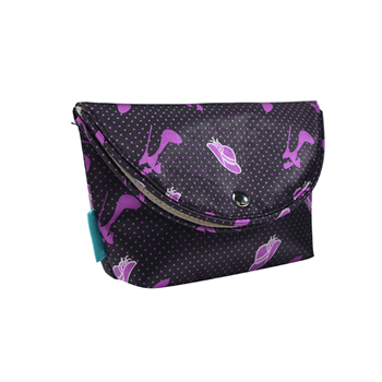 Foldable Satin Cosmetic Bag