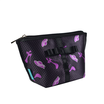 Printed Satin Cosmetic Bag