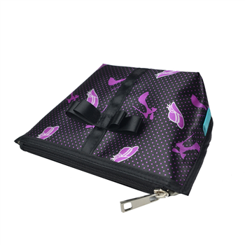 Printed Satin Cosmetic Bag