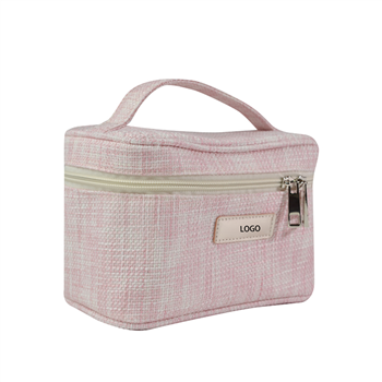 Linen Handle Cosmetic Bag