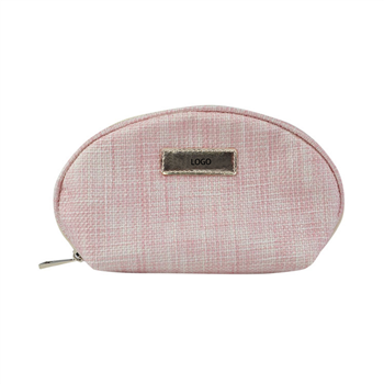 Linen Curve Cosmetic Bag