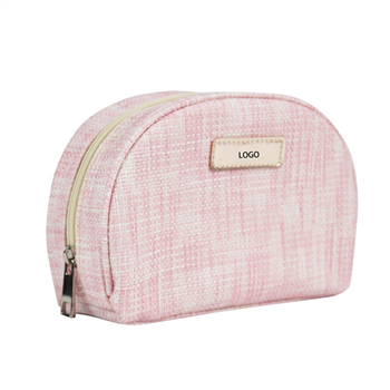 Linen Travel Cosmetic Bag