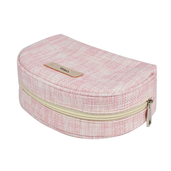 Linen Travel Cosmetic Bag