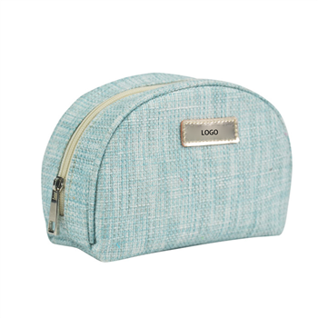Linen Travel Cosmetic Bag