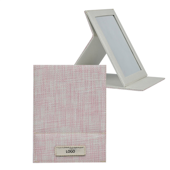 Linen Foldable Travel Makeup Mirror