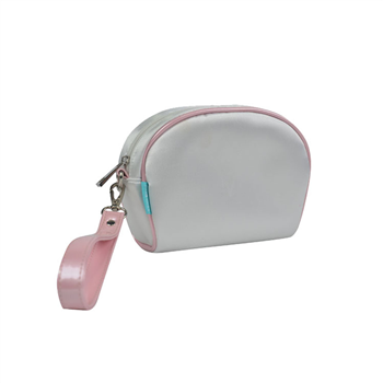 Satin PU Cosmetic Wristlet Bag