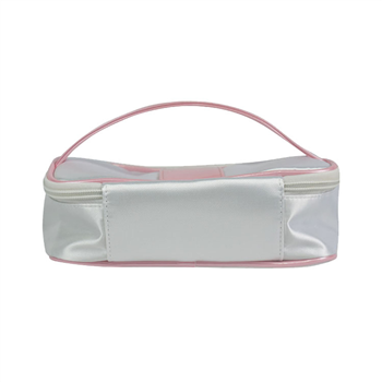 PU Satin Handle Cosmetic Pouch