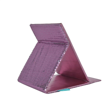 Foldable PU Satin Makeup Mirror