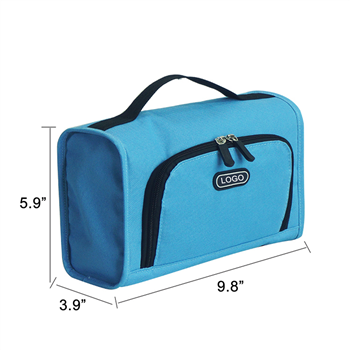 Zippered Custom Travel Cosmetic Bag