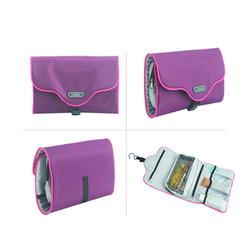 Fold-Up Hanging Cosmetic Travel Bag