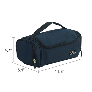 Rectangular PVC Mesh Cosmetic Bag