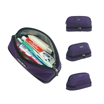 Arched PVC Mesh Cosmetic Bag