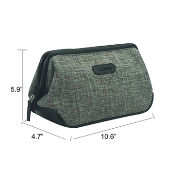 Wide Base Oxford Travel Cosmetic Bag