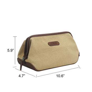 Wide Base Oxford Travel Cosmetic Bag
