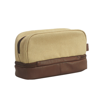 Two-Tone Oxford Travel Cosmetic Bag